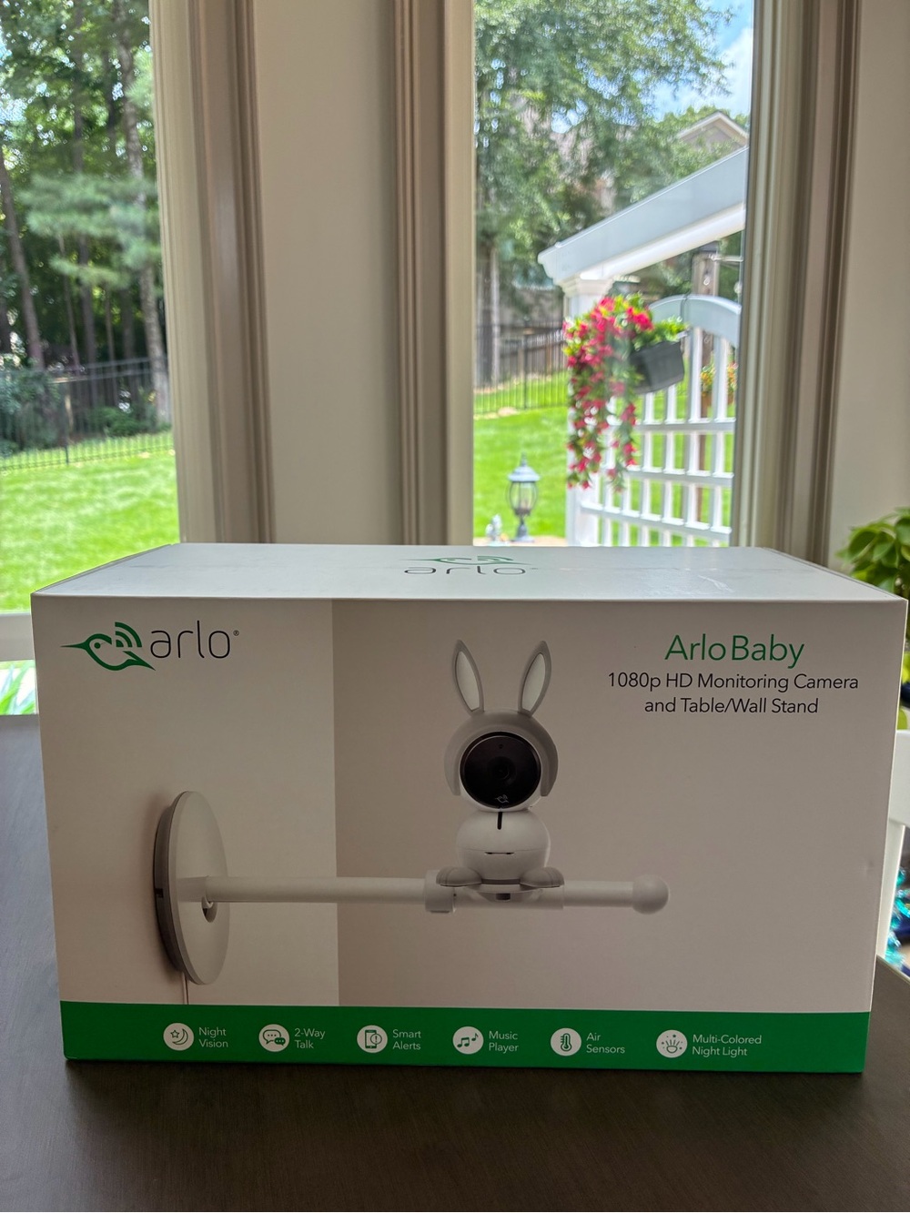 Arlo Baby 1080p HD Monitoring Camera with Table/Wall Stand — White